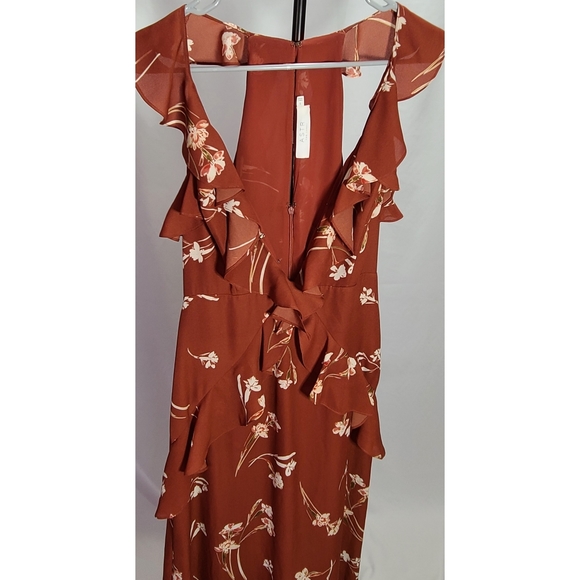 Rust floral maxi dress - Picture 5 of 7